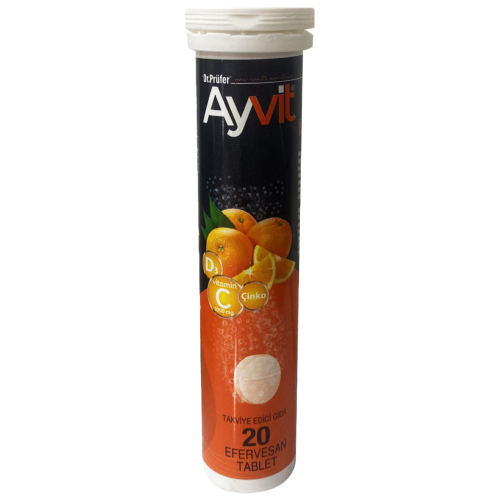 AYVİT C VİTAMİN 1000 MG  EFERVASAN  20 TABLET  
