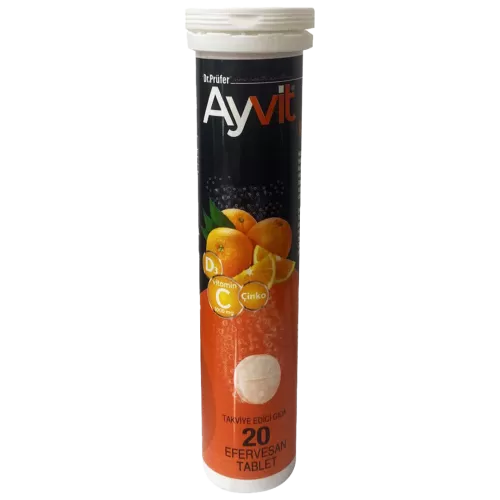 AYVİT C VİTAMİN 1000 MG  EFERVASAN  20 TABLET  